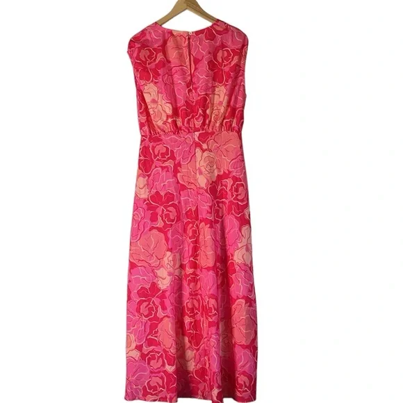 New! Gingham & Heels Jaidon Midi Dress - Pink Hibiscus Size AU 10 (Size US 6) - Picture 7 of 15